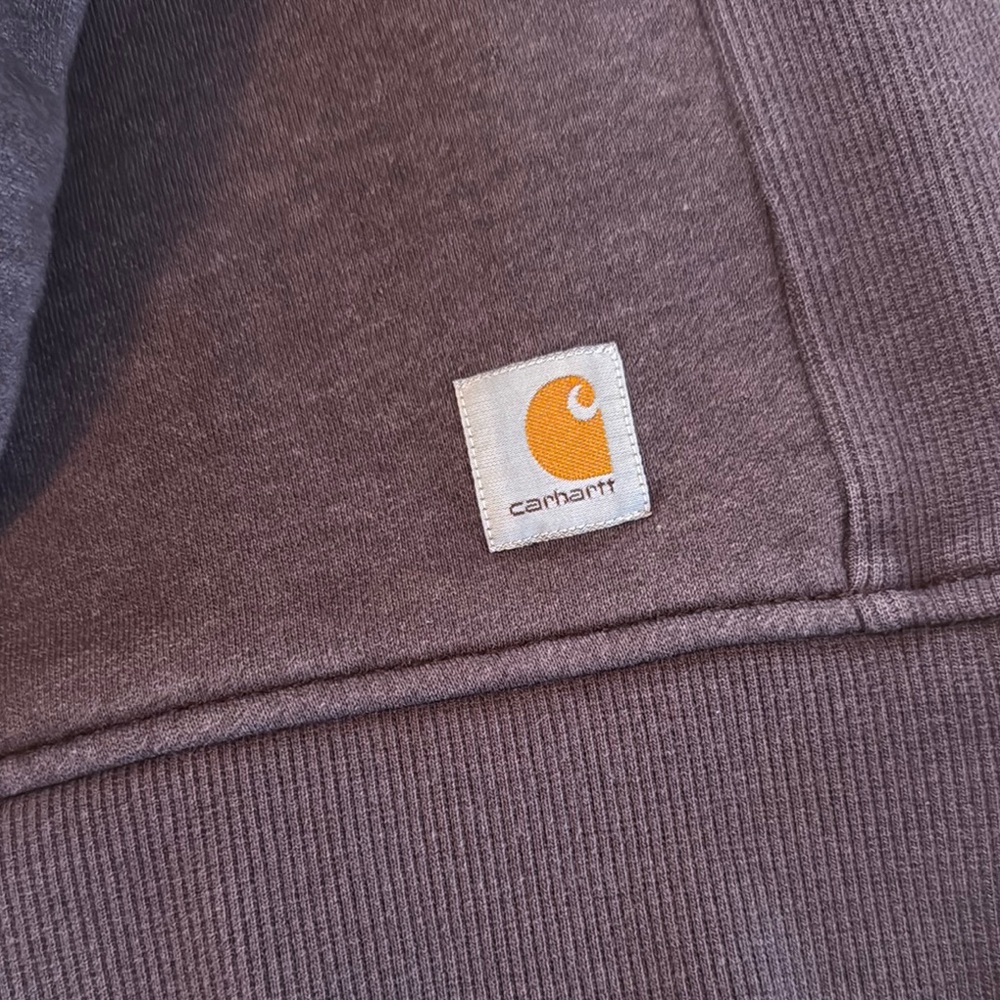 Carhartt Purple Crewneck Sweater with Ribbed Cuffs - Picture 3 of 5